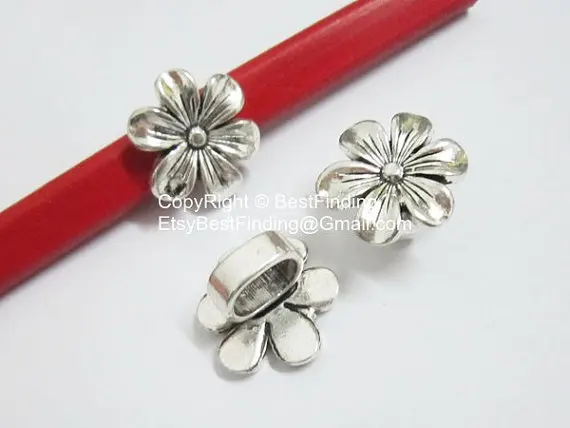 

Hexagonal Flower Licorice Findings For Licorice 10x6mm Leather Cord -LF72
