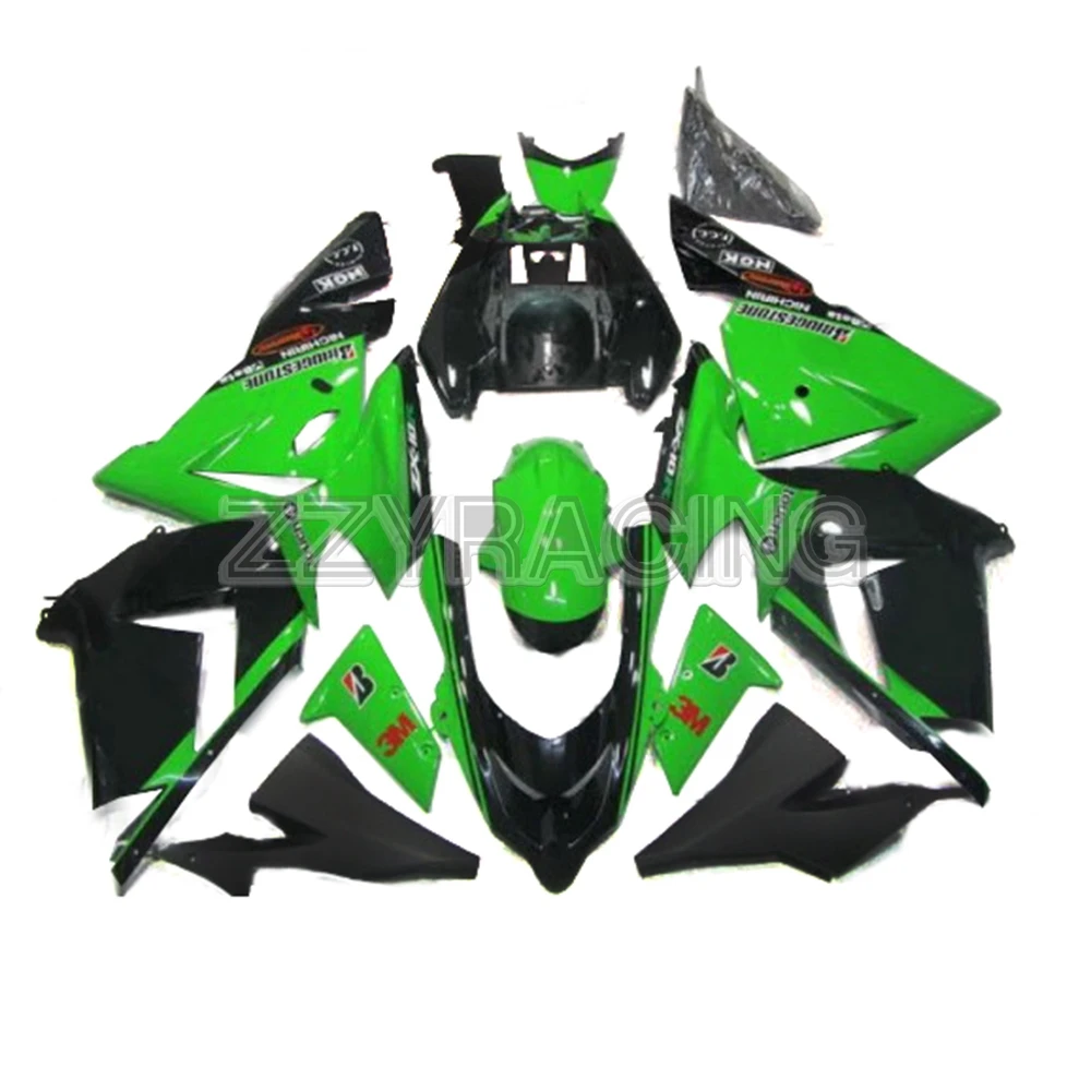 Наборы литья под давлением для Kawasaki ZX10R 2004 2005 Год 04 05 полный ABS пластиковый набор корпусных деталей для мотоцикла зеленые панели наборы