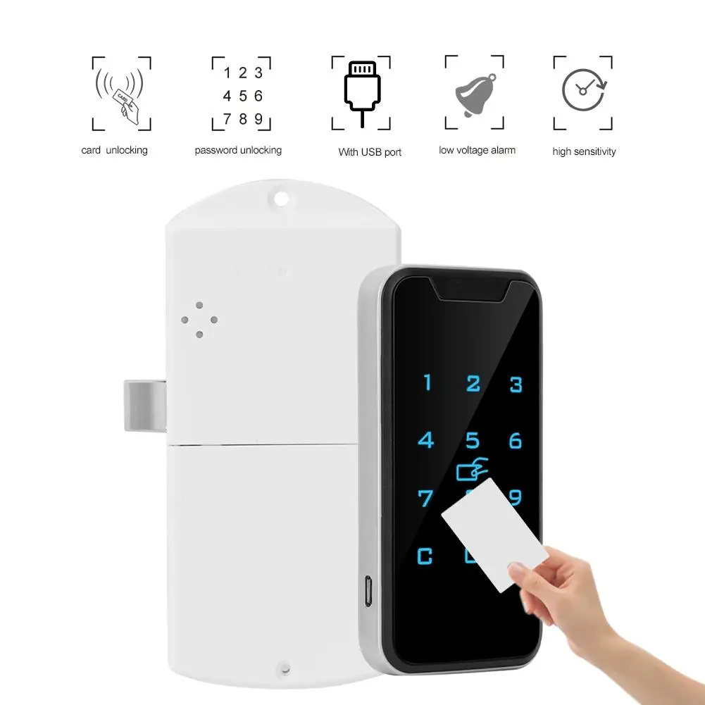 Details about   Smart Password Lock Zinc Alloy Touch Keypad Flat For File Cabinet Wardrobe 