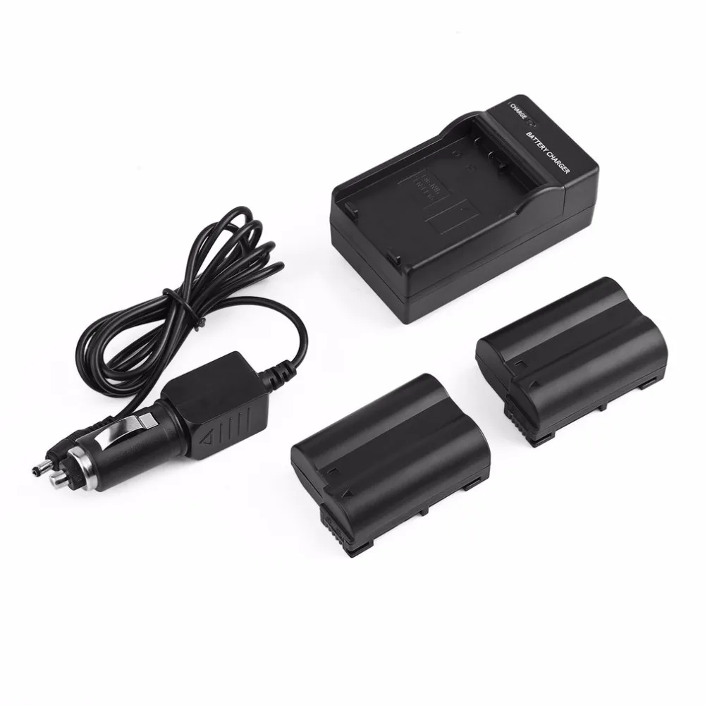 

2pcs 7.0V 2550mAh EN-EL15 Rechargeable Digital Li-ion Camera Battery + Battery Charger & Car Charger Cable For Nikon Cameras