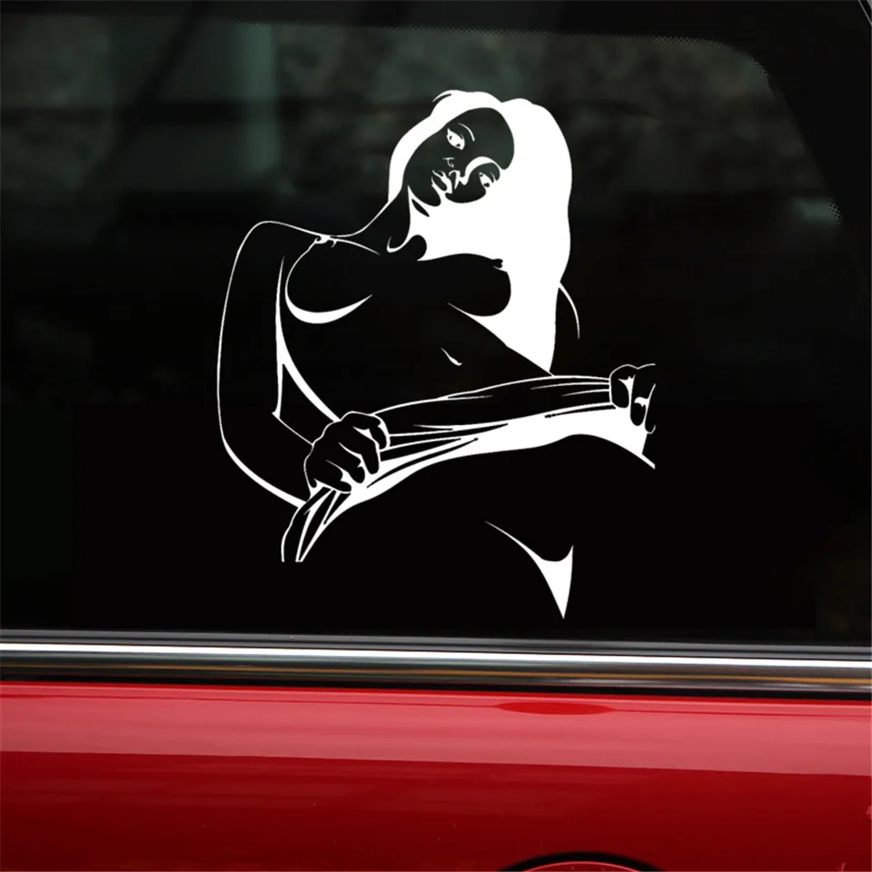 Sexy Woman Girl Fashion Stickers Decals Vinyl Car-styling Car Decoration Sticker Vinyl Fashion Creative Stickers 13.2cm15 (5)