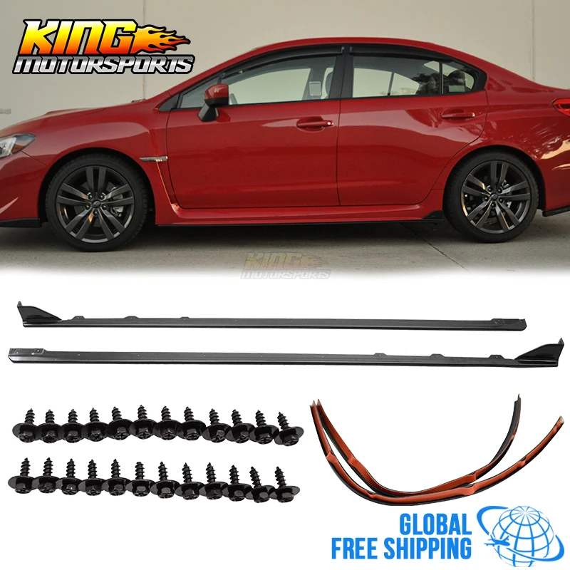 Сплиттер для боковых юбок Subaru WRX OE STI подходит 15 16 17 18 19 ABS Global Бесплатная доставка