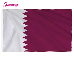 Катар Международная страна полиэстер флаг 3X5 футов Doha Офис/Деятельность/парад/Фестиваль/украшение дома Новая мода