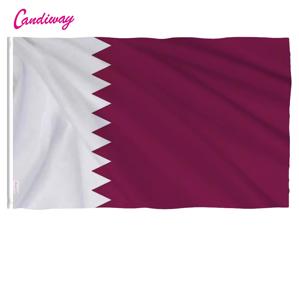 

QATAR INTERNATIONAL COUNTRY POLYESTER FLAG 3 X 5 FEET Doha Office/Activity/parade/Festival/Home Decoration New fashion