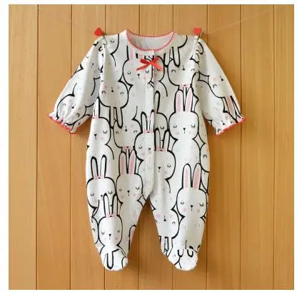 Newborn baby jumpsuit, baby boy and baby cotton covered foot jumpsuit. 3 - Цвет: 5