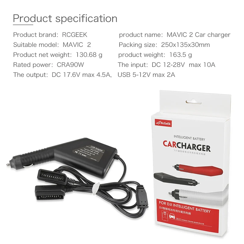 3 in 1 Car Charger 17.6V 4.5A Battery Fast Charging & Remote Controller Intelligent recharge For DJI mavic 2 zoom  pro Drone Accessories 1 (13)