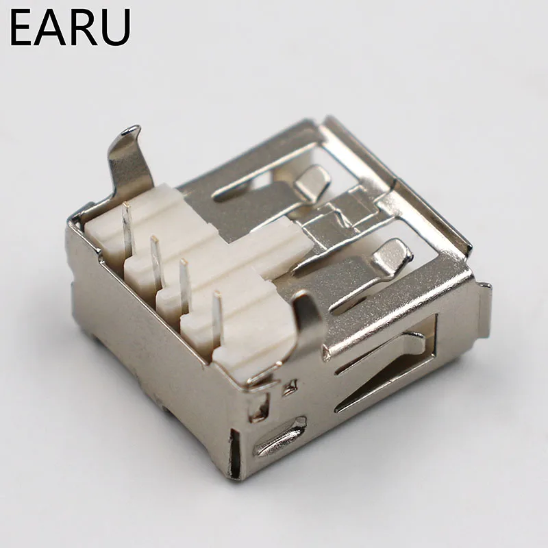 USB 2 0 4 pin A Тип гнездовой разъем G54 фута 90 градусов передачи данных зарядный адаптер