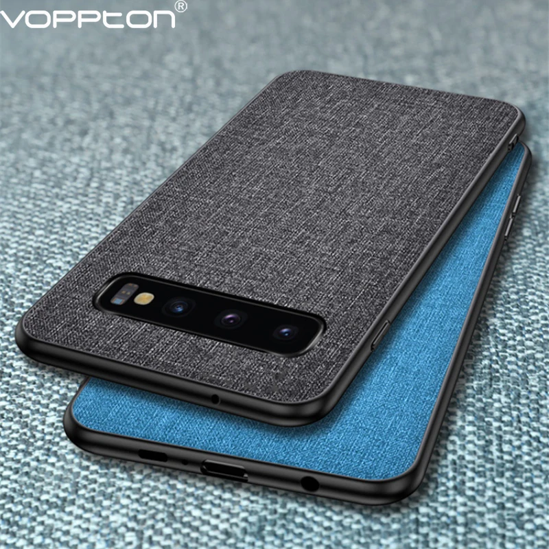 

For Samsung Galaxy S10 S9 S8 Plus S10 5G Note 9 Note 8 Case Cloth Hard PC Silicone edge Protection Back Cover Phone Cases