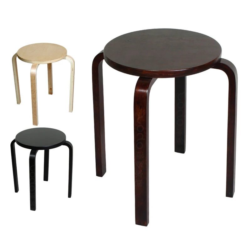Stool Stool Wooden Stool Dining Stool Black Wood Brown