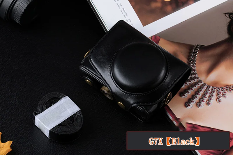 Высококачественный чехол для цифровой камеры из искусственной кожи для Canon G7X G7X Mark II G9X G9X II G1X II G15 G16 SX720 SX730 и ремешок