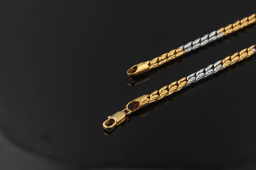 

2018 best sale gorgeous gold color chain necklace for women & men high quality necklace jewelry