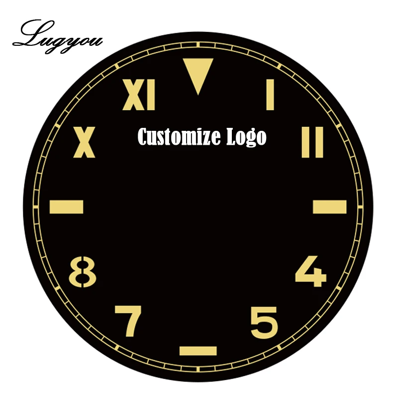 Lugyou San Martin Подгонянная плата за обслуживание для печати или лазера на поверхности циферблата или чехол на заднюю панель - Цвет: Print Logo on Dial