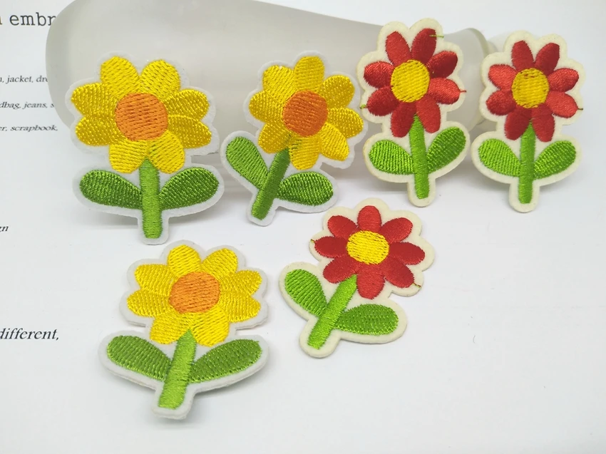 MIX10 Embroidery parches Iron On patches flowers for clothing Applique