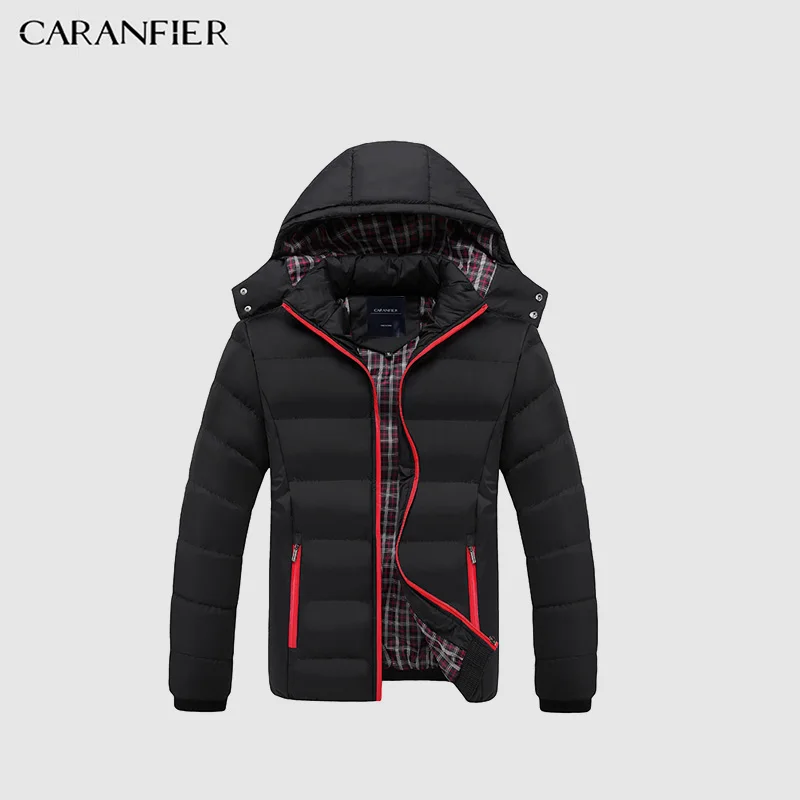 CARANFIER зимняя мужская куртка 20 градусов утепленная теплая парка пальто с