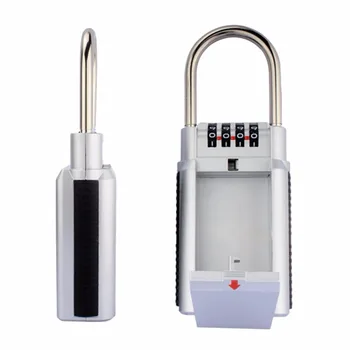 

Secret Security Lock Key Storage Box Organizer Zinc Alloy Keyed Locks With 4 Digit Combination Password Hook