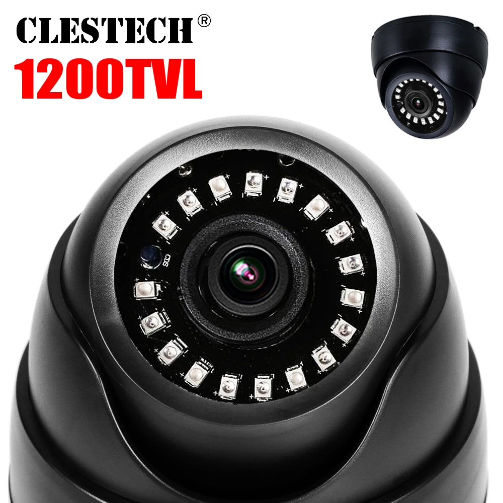 

New Laser nano Real 1200TVL HD CCTV CAMERA Array LED Indoor Dome IR-Cut Analog Security Surveillance Night Vision Video vidicon