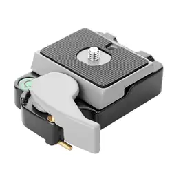 Vanpowerr Алюминий сплав KH-6100 Quick Release Plate адаптер для штатив Manfrotto 200PL-14 w/1/4 винтами пузырьковый уровень