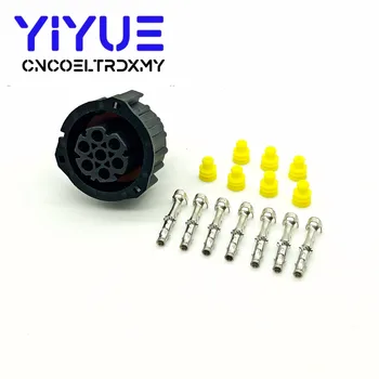 

Tyco/Amp 7 pin 1.5MM BU-STE KPL CIRCULAR DIN HOUSINGS Female Connector 968421-1 967650-1