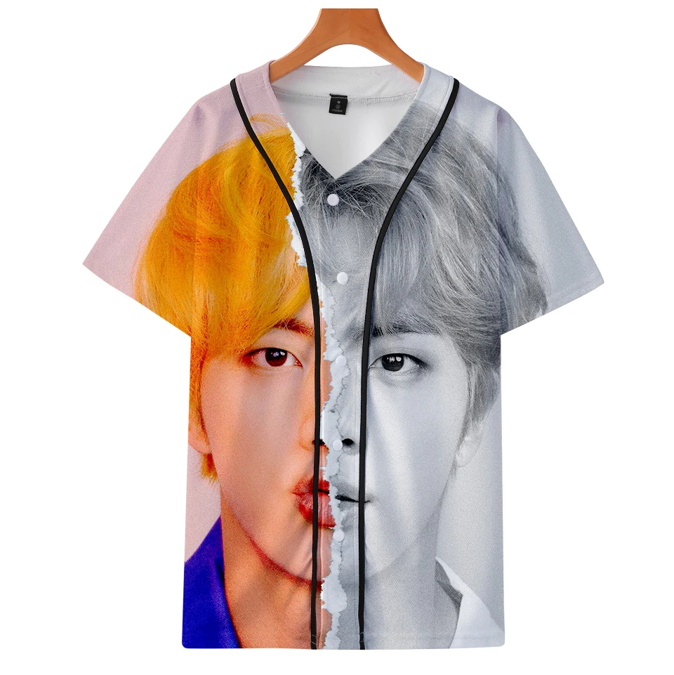 

KPOP 3D LOVE YOURSELF ANSWER Harajuku T-shirts Women Clothes Short Sleeve Baseball Tees TShirt Kawaii Tops Plus Size 4XL