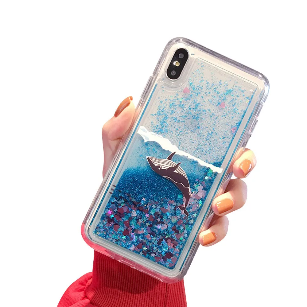 Чехол KISSCASE с рисунком Кита для iphone 7 X XR XS MAX мягкие чехлы из ТПУ 8 6 6S Plus
