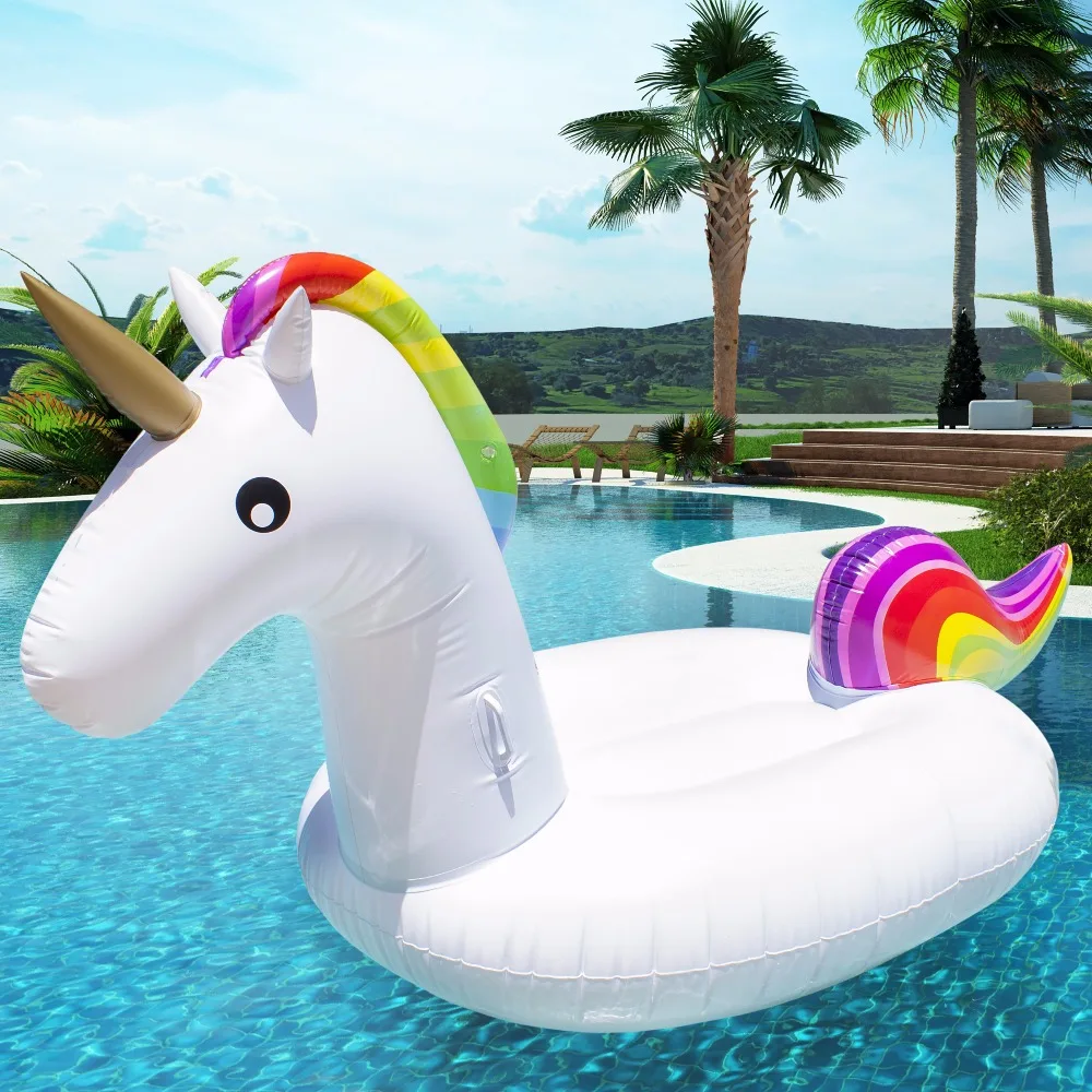 200-90-120cm-Giant-Inflatable-Unicorn-Pool-Float-2017-Newst-Ride-On-Swimming-Ring-Adult-Children