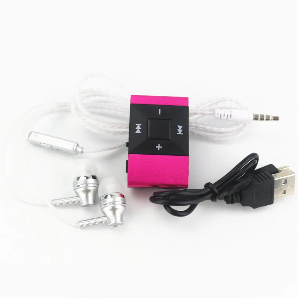 HAMNOL 3 шт. Комбинации Портативный MP3 зажим мини плееры Поддержка Micro SD карта + стерео