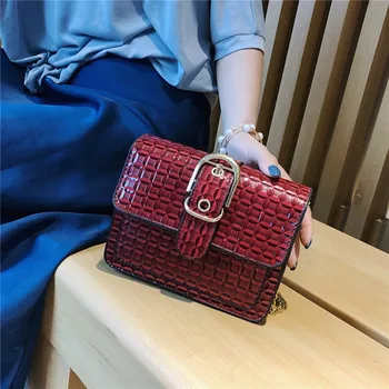 

Women Ladies Girls Fashion Plaid Shoulder Tote Handbag Crossbody Casual Messenger Leather Clutch Chain Women's Bags