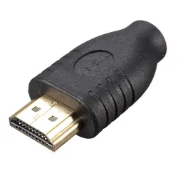 Универсальный черный стандартный 1080P HDMI мужской тип к Micro HDMI Тип D гнездо адаптера конвертер