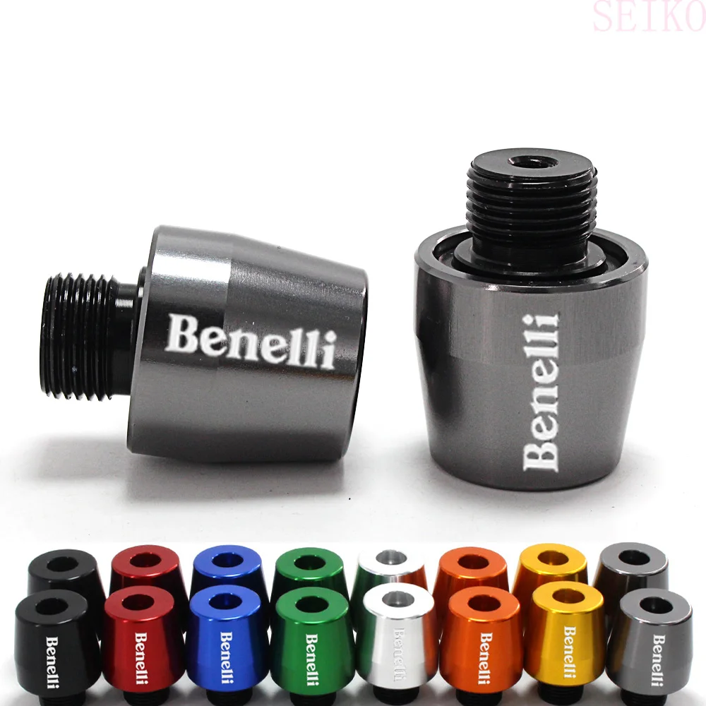 

Motorcycle Accessories CNC Handlebar Grips Bar Ends Cap Slide Laser Logo For Benelli TNT BN 600 300 250 Leoncino 500