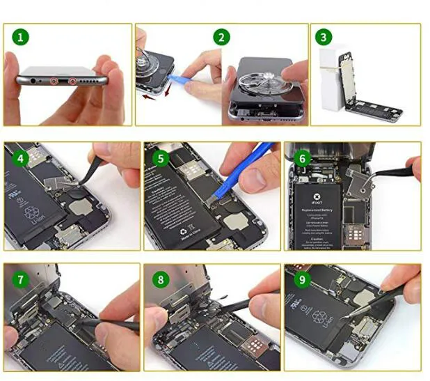 BOHYLOY дропшиппинг для batary iphone 7 2000mAh батареи мобильного телефона с набором инструментов