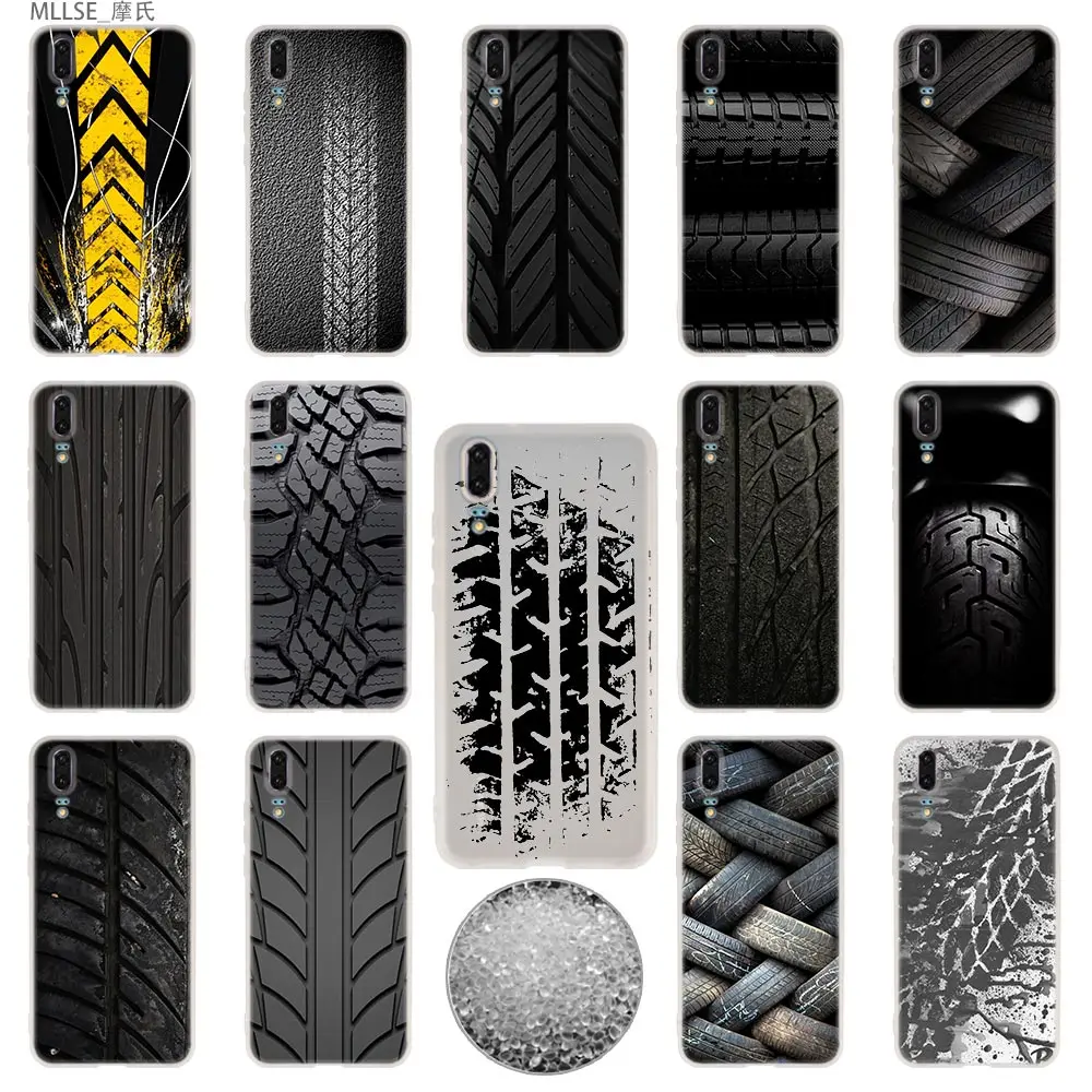 Tire Tread wheel Fashion TPU Cover Phone Cases Luxury Silicone Soft For