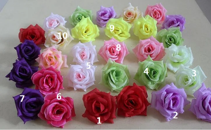

Rose head Diameter 7-8cm Artificial Flowers Silk Camellia Rose head100p Artificial Silk Camellia Rose Flower Head FB003