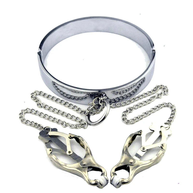 

Metal Butterfly Milk Clip Neck Flat Money Circle Round Collar Milk Clip Nipple Clamps Adult Products Men's Alternative Collar