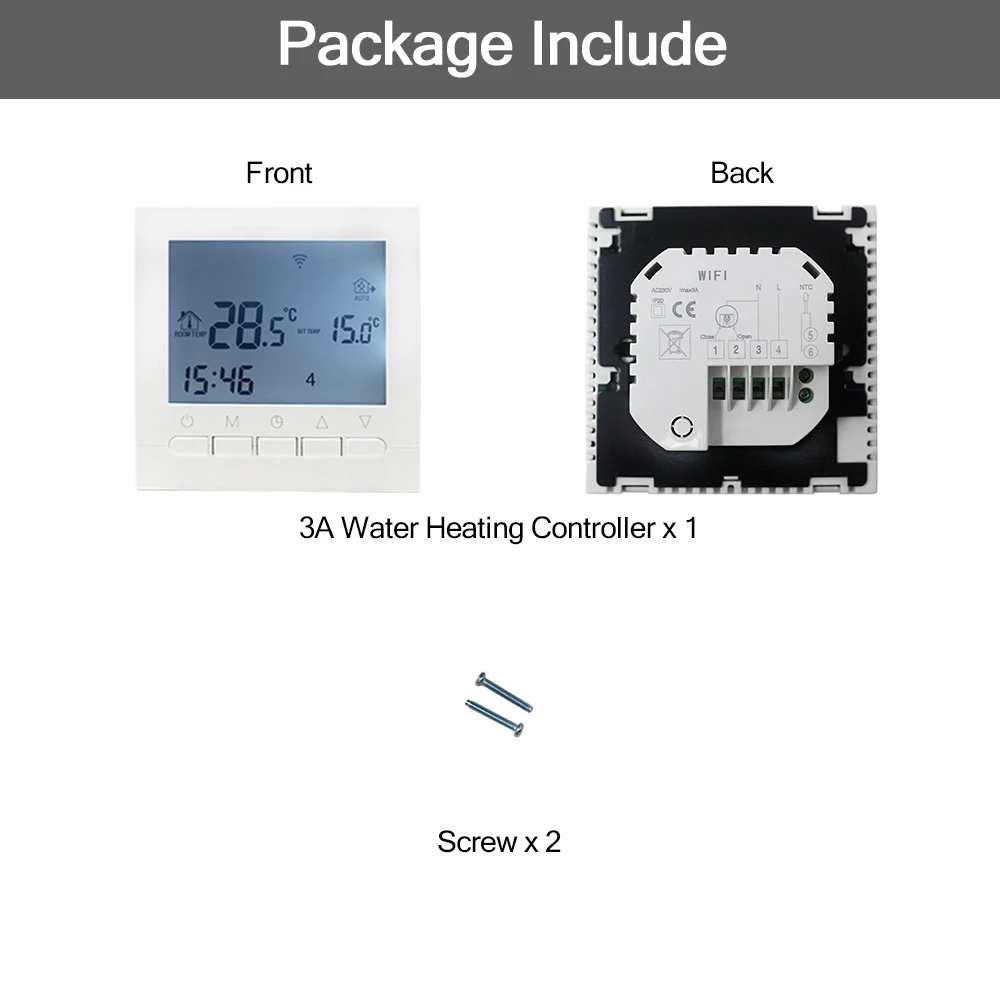 WIFI Smart Thermostat 16A AC220V Water/Electric Floor Heating Temperature Regulator Weekly Programmable Temperature Controller