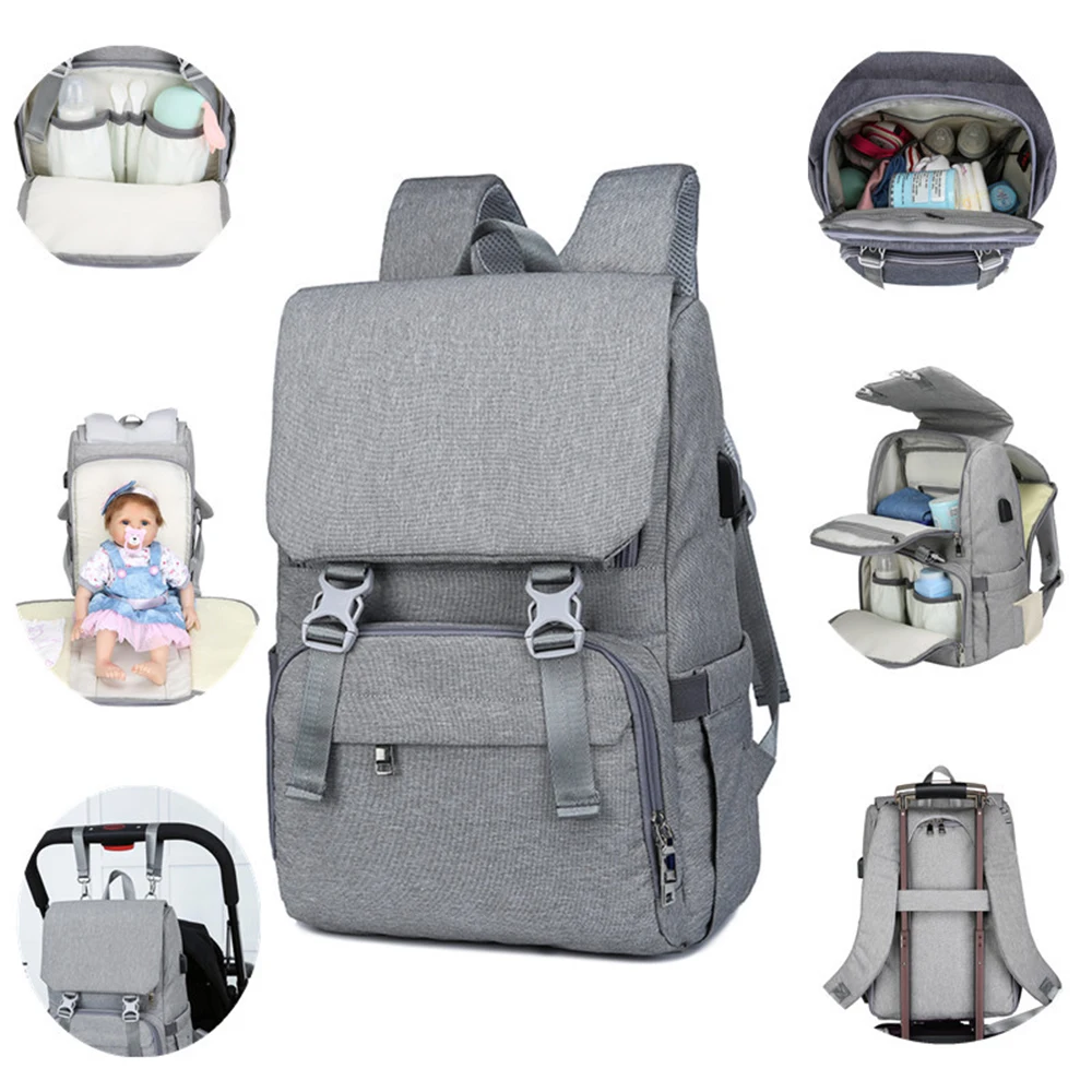 USB сумки для мам, сумки для подгузников, большая сумка для подгузников, модный рюкзак для путешествий, водонепроницаемая сумка для беременных, дропшиппинг, Новое поступление