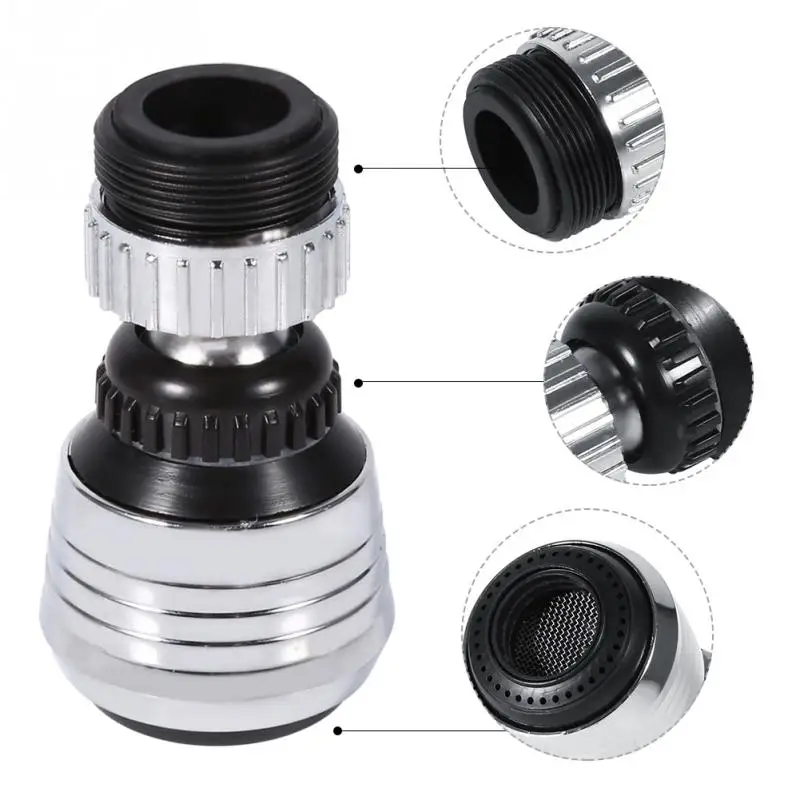 1Pcs 360 Degree Rotate Faucet Nozzle Faucet Aerator Kitchen Sprayer