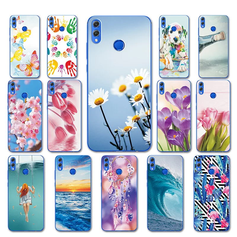 

Cases Cover For Huawei Honor 8X 6.5'' Capa Silicon Love Heart For Huawei Honor 8 X Honor8X Fundas Cute Animal Phone Shell