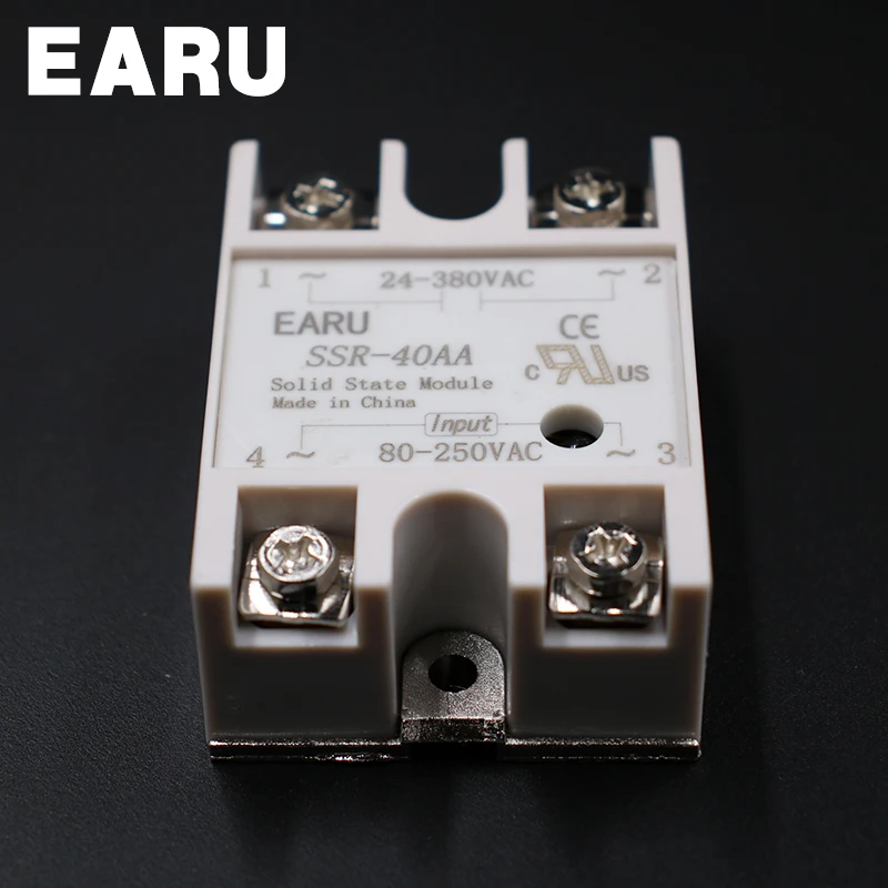 Твердотельные релейные модули Φ AA SSR 40A 80 250VAC вход для 24 380VAC выходного