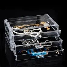 GT1412 ясно три ящик для хранения нижнего белья органайзер для декоративной косметики