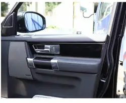 Для Land Rover LR4 Discovery 4 2010-2016 внутренняя автомобилей дверные ручки Панель крышка ABS Chrome автомобильный аксессуар наклейка 4 шт