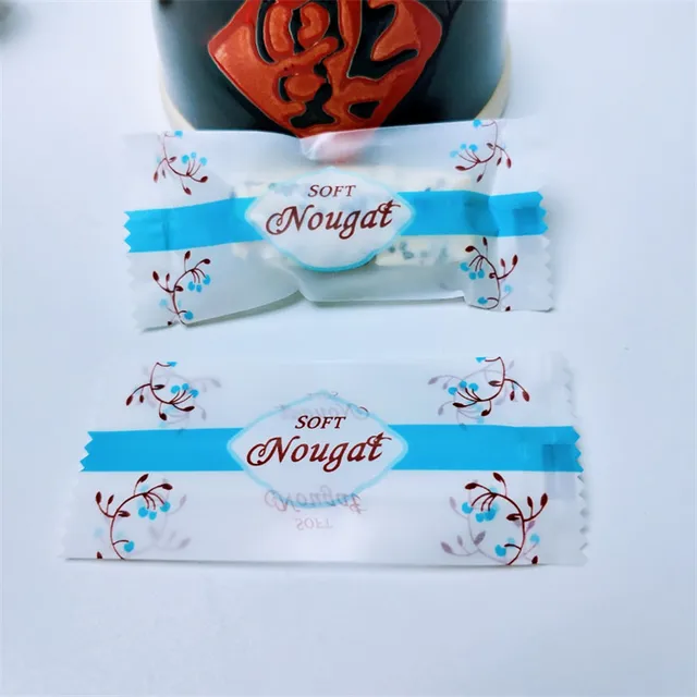 200 Pcs Dairy Handmade DIY Nougat Sugar Plastic Bag Food Packing Candy Wrapping Bakery Bags Style 3