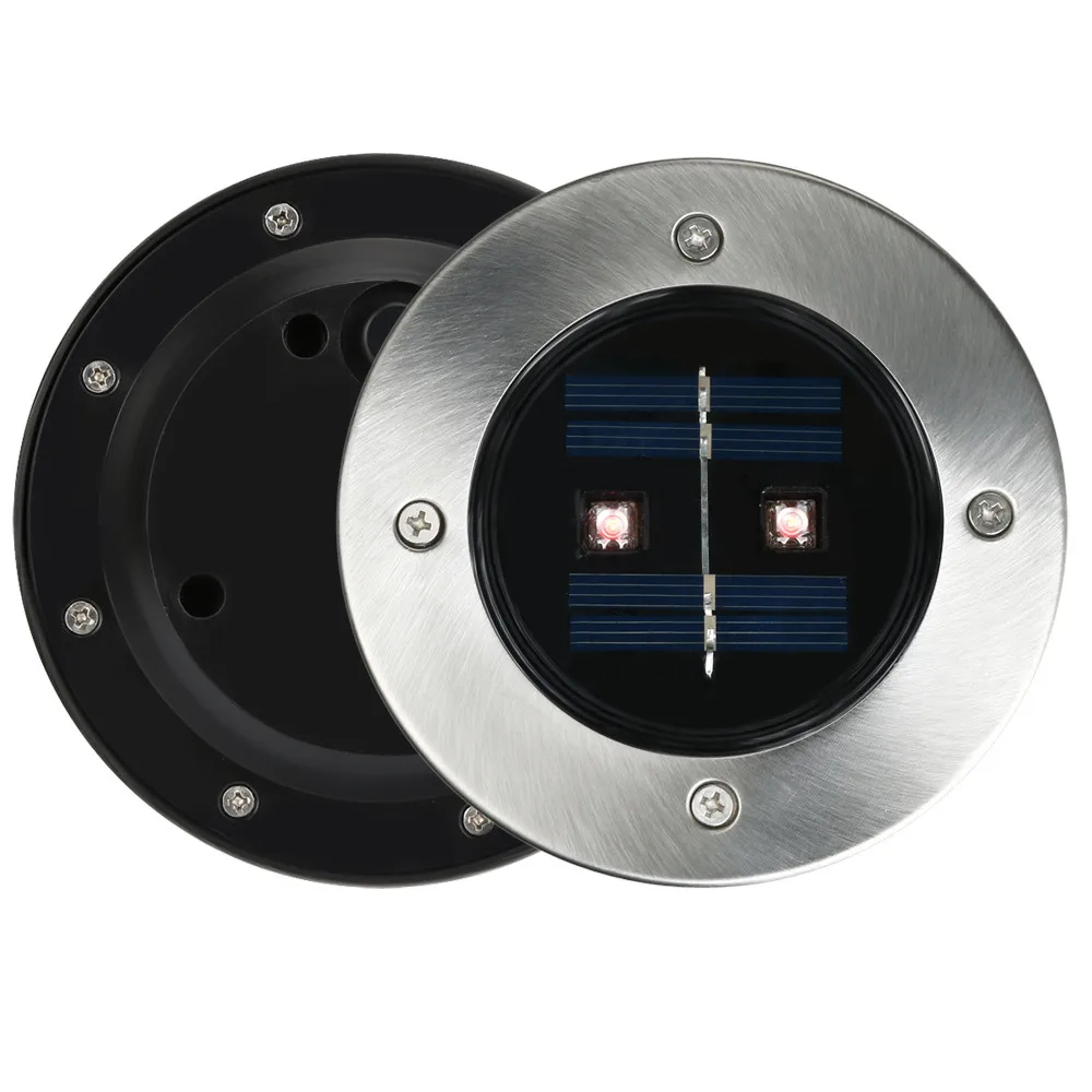 

Solar 2 LED Outdoor Path Light Spot Lamp Yard Garden Lawn Landscape Waterproof Energy Saving Lamps Led Strip Lights Lighting