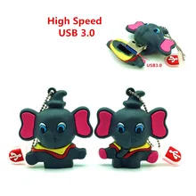 High SpeedUSB 3.0 Elephant Pendrive 64GB Flash Drive USB Flash Drive Pen Stick Memory U Disk 8GB 16GB 32GB External Storage