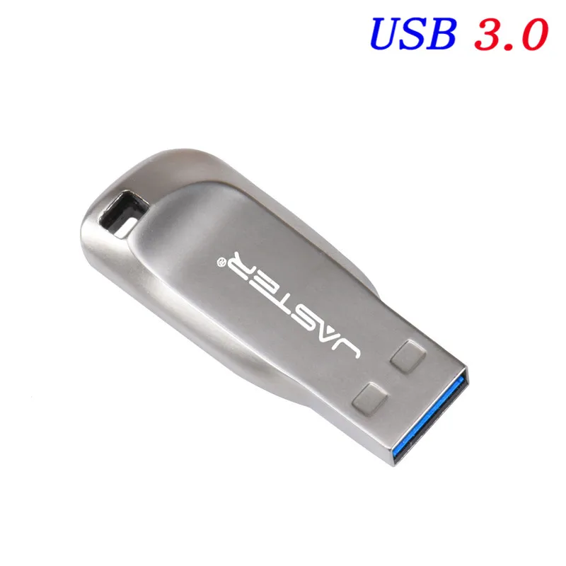 JASTER "super mini usb 3,0 Флешка 4 ГБ 8 ГБ 16 ГБ 32 ГБ 64 Гб металлический usb флеш-накопитель флеш-карта памяти usb флешка u-диск - Цвет: Silver