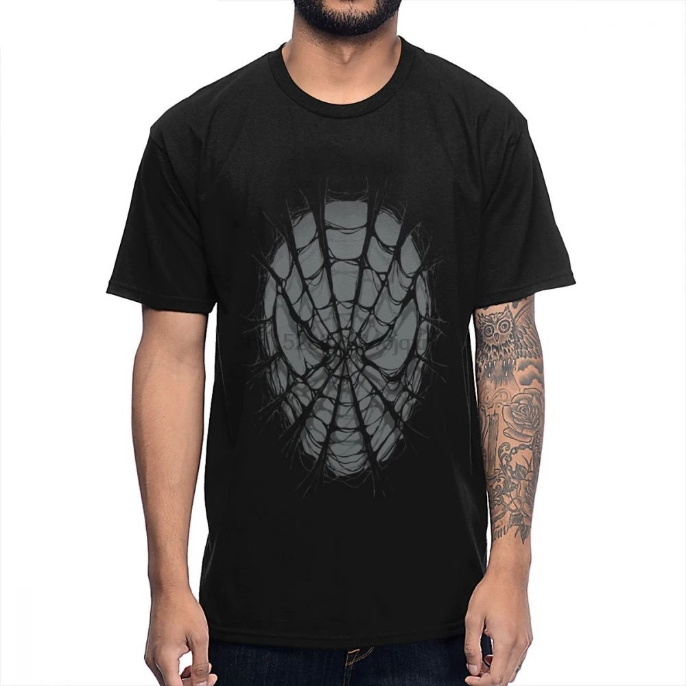 Awesome Spiderrman футболка для мужчин хип хоп короткий рукав хлопок круглая | Мужская