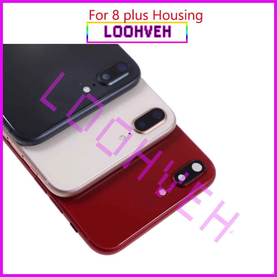  new For iphone 8 8G or 8 Plus X Full Housing Assembly Back Middle Frame Chassis Battery Cover Body 