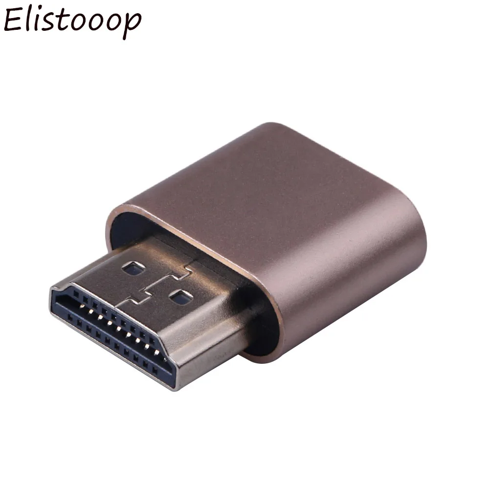 2018 новейший адаптер виртуального дисплея VGA HDMI DDC EDID подключаемый Безголовый