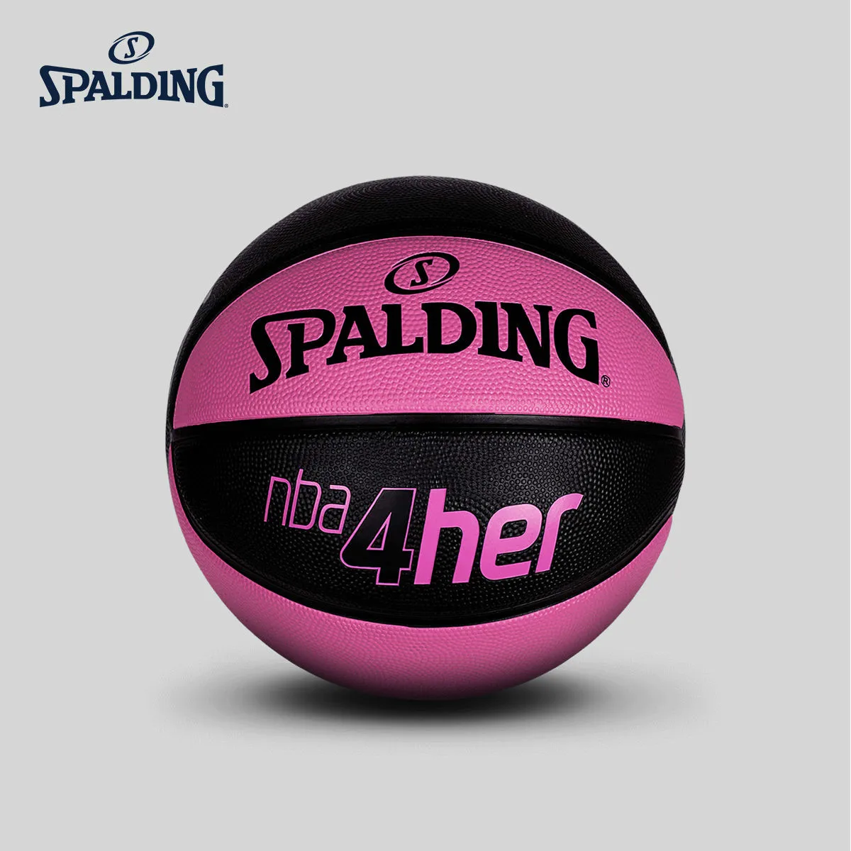 

Original SPALDING NBA 4Her Pink Matching No. 6 Junior Women's Rubber Basketball 83-310Y
