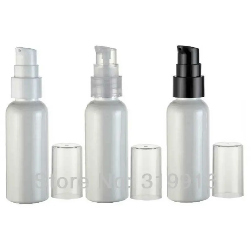50ml White PET Plastic Bottle Lotion Cream Pump 50g Essential Lotion