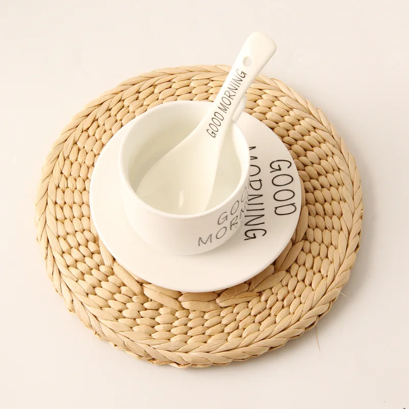 

Japanese-style environmentally-friendly natural corn fur catering pad bowl pad tea set pad insulation pot mat hay dry plant